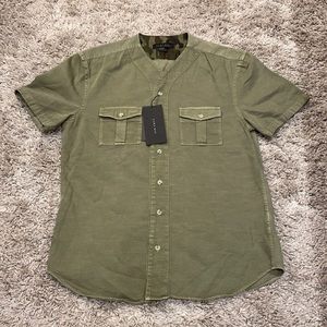 Zara button down cargo shirt